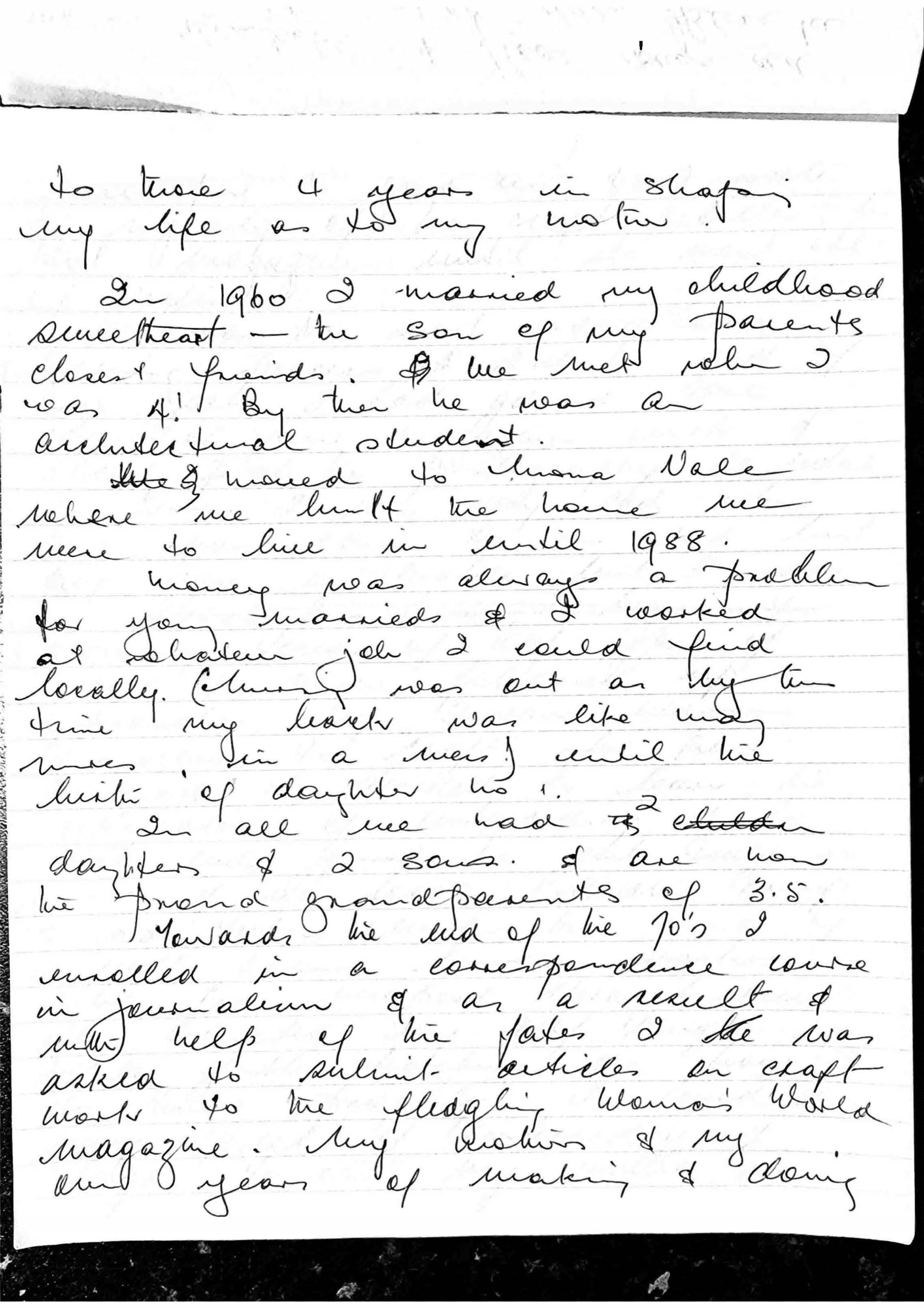 MChickAutobiographyHANDWRITTENcirca1991 Page 3